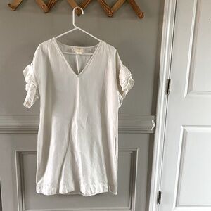 Maeve Ruffle Sleeve White Dress - Women’s Medium